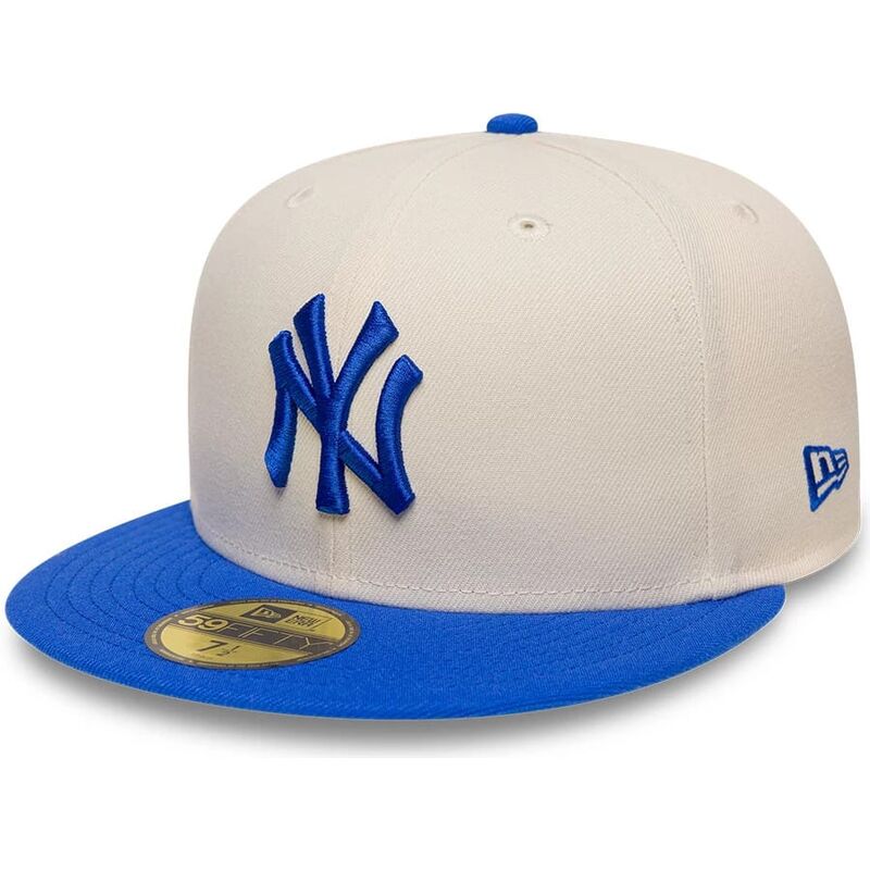 kasketter-flad-beige-tilpasset-59fifty-league-essential-fra-new-york-yankees-mlb-af-new-era