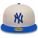 kasketter-flad-beige-tilpasset-59fifty-league-essential-fra-new-york-yankees-mlb-af-new-era