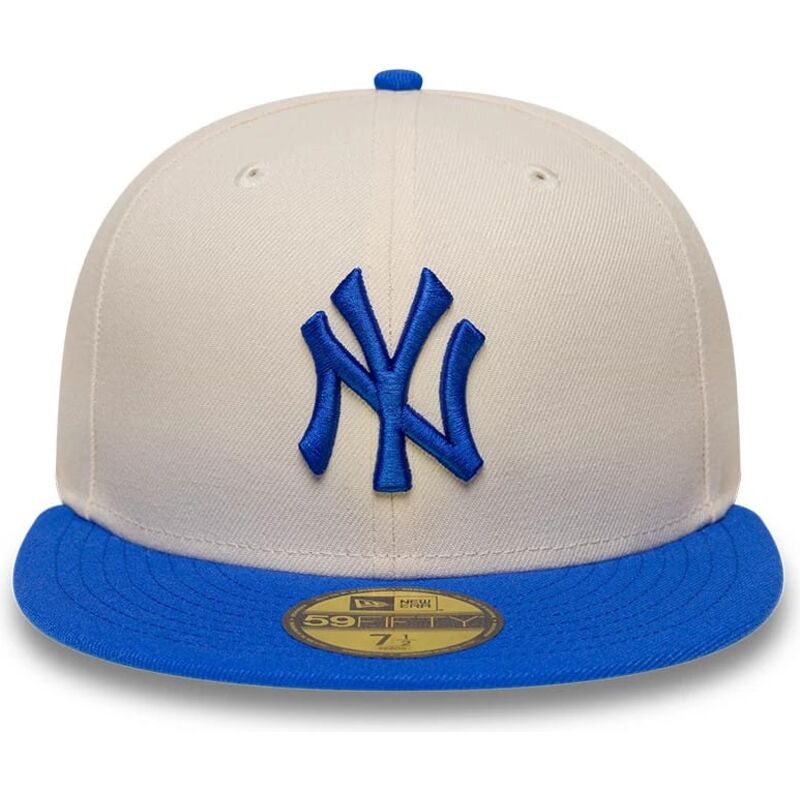 kasketter-flad-beige-tilpasset-59fifty-league-essential-fra-new-york-yankees-mlb-af-new-era