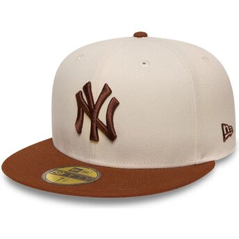 Kasketter flad brun tilpasset 59FIFTY League Essential fra New York Yankees MLB af New Era