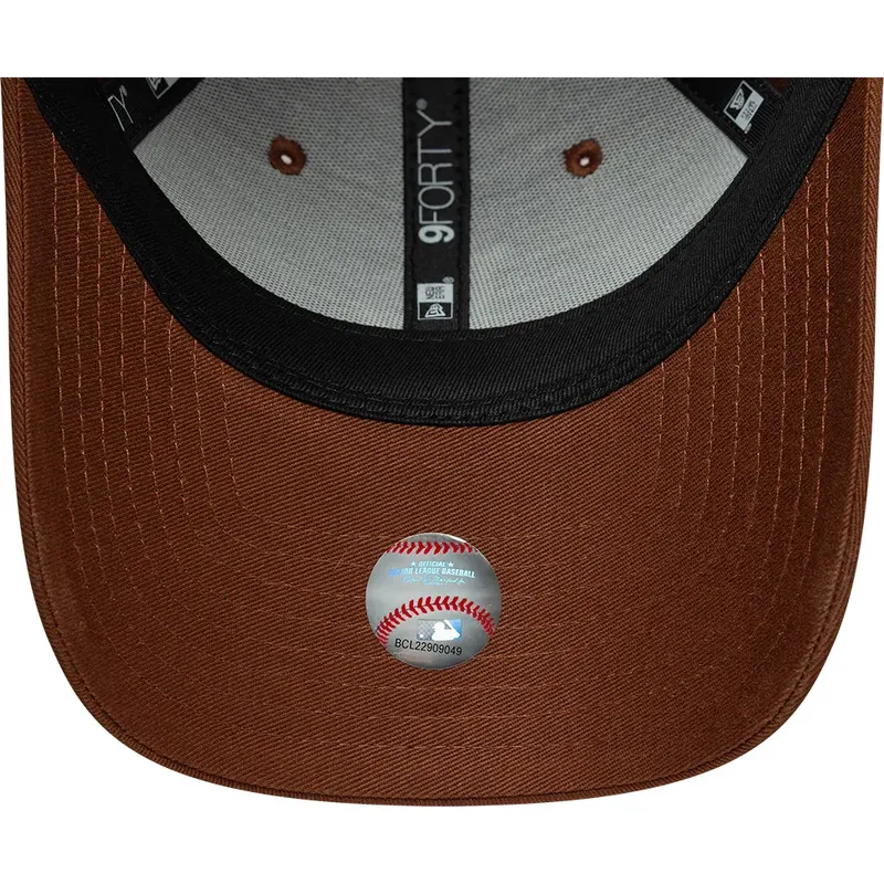 kasketter-buet-brun-justerbar-rem-9forty-league-essential-midi-fra-los-angeles-dodgers-mlb-af-new-era