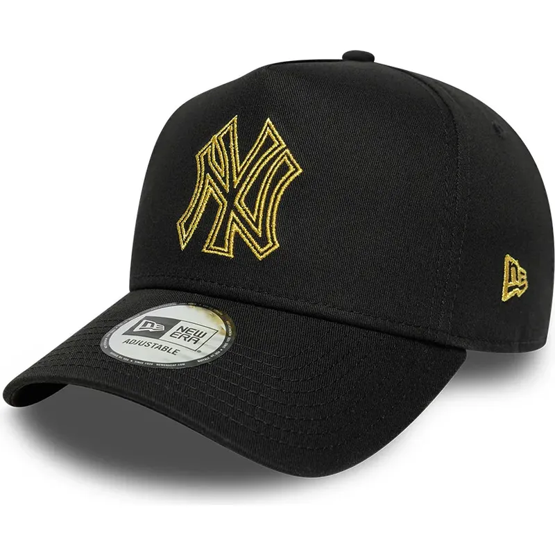 kasketter-buet-sort-snapback-dorado-e-frame-metallic-outline-fra-new-york-yankees-mlb-af-new-era kasketter-buet-sort-snapback-dorado-e-frame-metallic-outline-fra-new-york-yankees-mlb-af-new-era