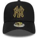 kasketter-buet-sort-snapback-dorado-e-frame-metallic-outline-fra-new-york-yankees-mlb-af-new-era
