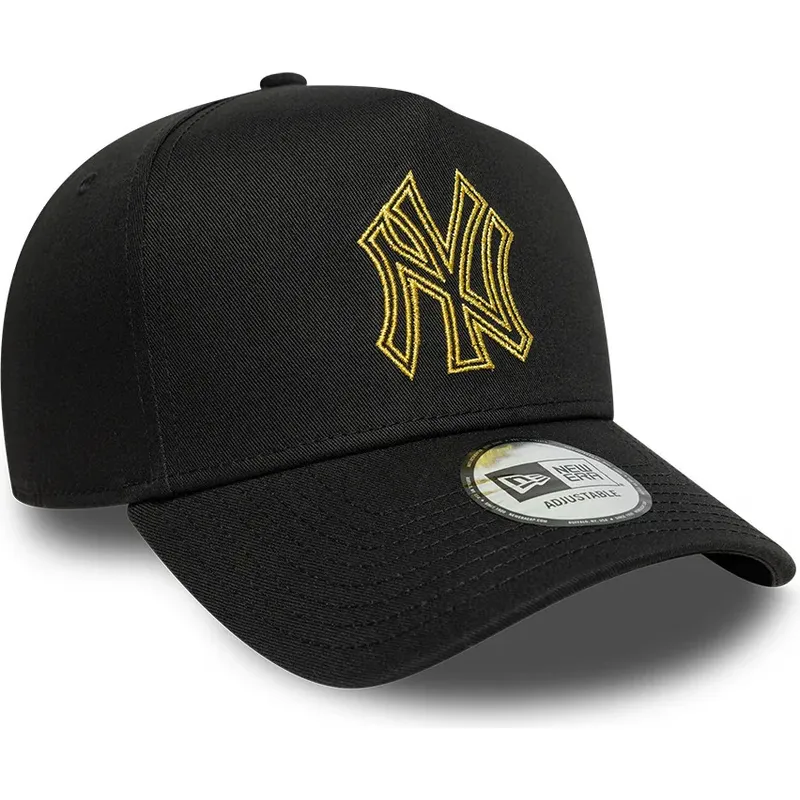 kasketter-buet-sort-snapback-dorado-e-frame-metallic-outline-fra-new-york-yankees-mlb-af-new-era kasketter-buet-sort-snapback-dorado-e-frame-metallic-outline-fra-new-york-yankees-mlb-af-new-era