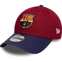 kasketter-buet-rod-justerbar-rem-9forty-contrast-fra-fc-barcelona-laliga-af-new-era