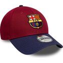 kasketter-buet-rod-justerbar-rem-9forty-contrast-fra-fc-barcelona-laliga-af-new-era