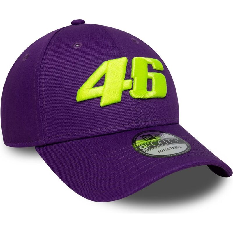 kasketter-buet-violet-justerbar-rem-9forty-wordmark-fra-valentino-rossi-vr46-motogp-af-new-era