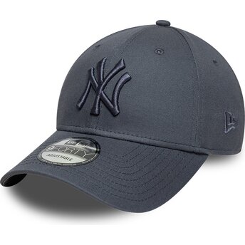 Kasketter buet grå justerbar rem 9FORTY League Essential fra New York Yankees MLB af New Era