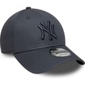 kasketter-buet-gra-justerbar-rem-9forty-league-essential-fra-new-york-yankees-mlb-af-new-era