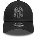 kasketter-buet-gra-justerbar-rem-9forty-metallic-outline-fra-new-york-yankees-mlb-af-new-era