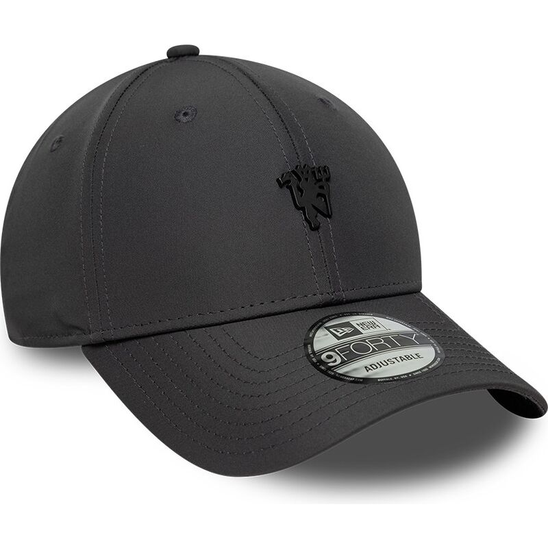 kasketter-buet-gra-justerbar-rem-9forty-metal-fra-manchester-united-football-club-premier-league-af-new-era