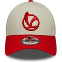 kasketter-buet-rod-justerbar-rem-9forty-contrast-visor-vespa-piaggio-af-new-era