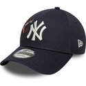 kasketter-buet-marinebla-justerbar-rem-9forty-outdoor-icon-fra-new-york-yankees-mlb-af-new-era