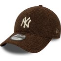 kasketter-buet-brun-snapback-9forty-winter-borg-fra-new-york-yankees-mlb-af-new-era