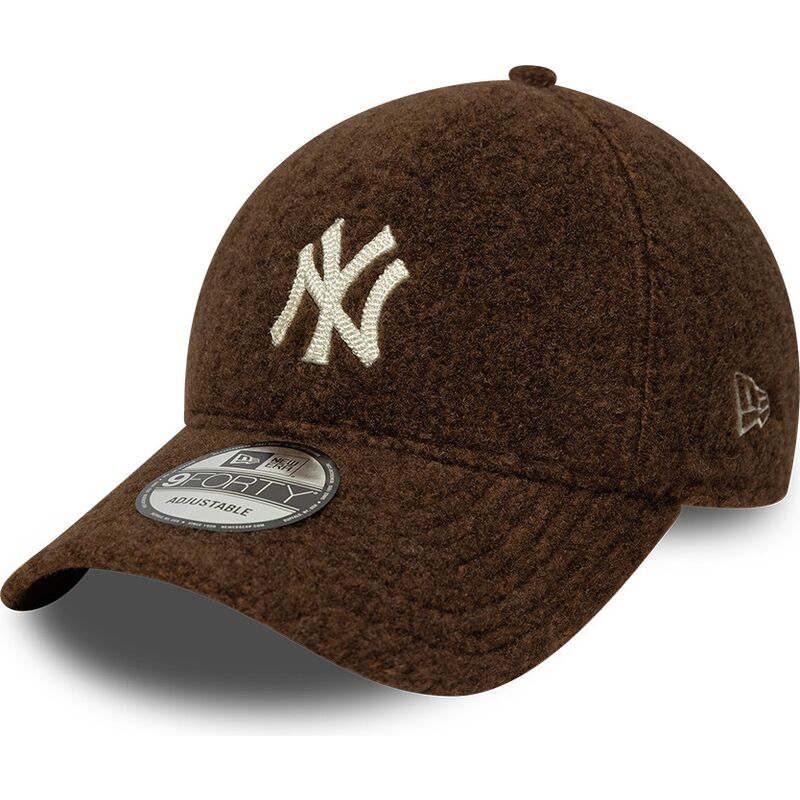 kasketter-buet-brun-snapback-9forty-winter-borg-fra-new-york-yankees-mlb-af-new-era kasketter-buet-brun-snapback-9forty-winter-borg-fra-new-york-yankees-mlb-af-new-era