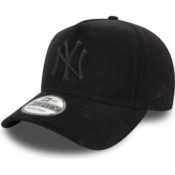Kasketter buet sort snapback E Frame Faux Suede fra New...