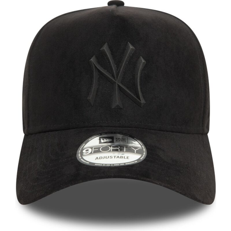 kasketter-buet-sort-snapback-e-frame-faux-suede-fra-new-york-yankees-mlb-af-new-era