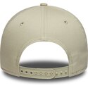 kasketter-buet-beige-snapback-dorado-e-frame-metallic-outline-fra-new-york-yankees-mlb-af-new-era