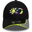 kasketter-buet-sort-justerbar-rem-9forty-m-crown-check-fra-valentino-rossi-vr46-motogp-af-new-era