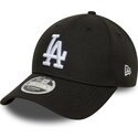 kasketter-buet-sort-snapback-9forty-m-crown-fra-los-angeles-dodgers-mlb-af-new-era