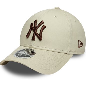 Kasketter buet beige snapback 9FORTY M-Crown fra New York Yankees MLB af New Era