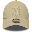 kasketter-buet-beige-justerbar-rem-9forty-m-crown-cord-fra-new-york-yankees-mlb-af-new-era