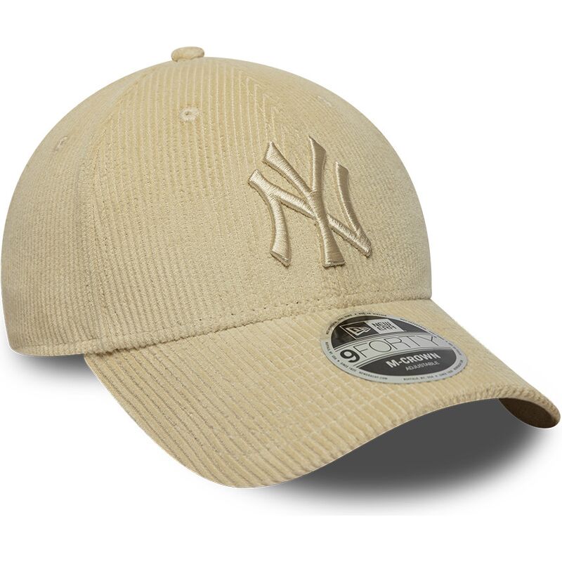 kasketter-buet-beige-justerbar-rem-9forty-m-crown-cord-fra-new-york-yankees-mlb-af-new-era kasketter-buet-beige-justerbar-rem-9forty-m-crown-cord-fra-new-york-yankees-mlb-af-new-era
