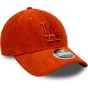 kasketter-buet-orange-justerbar-rem-9forty-m-crown-cord-fra-los-angeles-dodgers-mlb-af-new-era