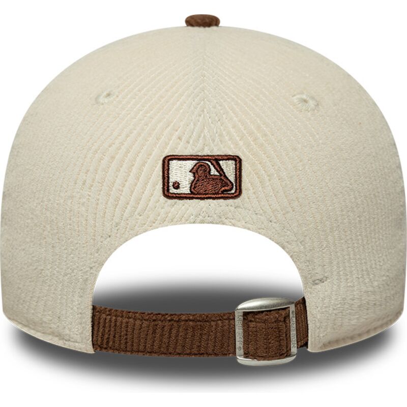 kasketter-buet-brun-justerbar-rem-9forty-m-crown-cord-fra-new-york-yankees-mlb-af-new-era