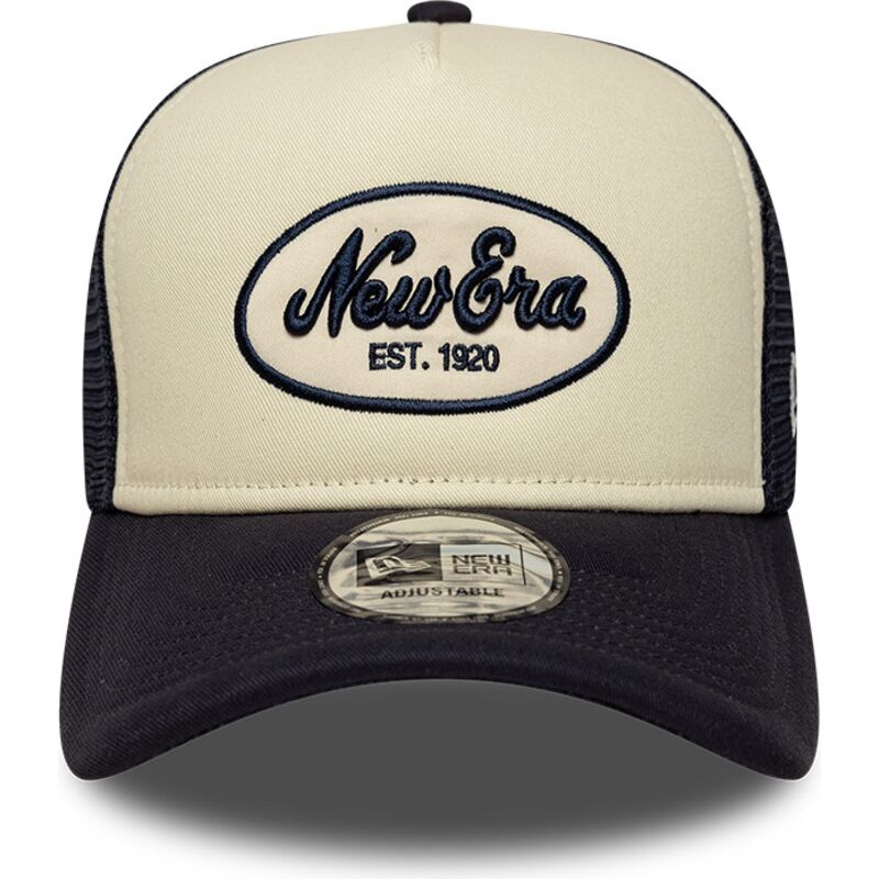 kasketter-buet-marinebla-snapback-a-frame-oval-foam-patch-af-new-era kasketter-buet-marinebla-snapback-a-frame-oval-foam-patch-af-new-era