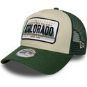 kasketter-buet-gron-snapback-a-frame-license-plate-fra-colorado-af-new-era