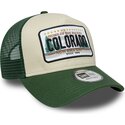 kasketter-buet-gron-snapback-a-frame-license-plate-fra-colorado-af-new-era