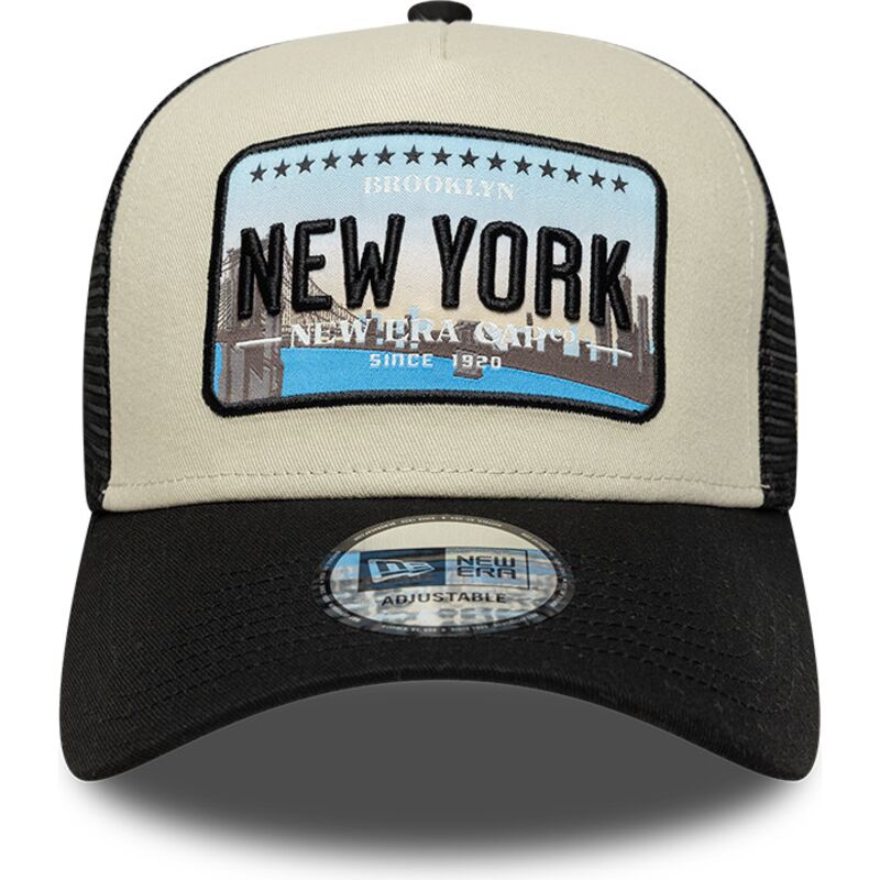 kasketter-buet-sort-snapback-a-frame-license-plate-fra-new-york-af-new-era kasketter-buet-sort-snapback-a-frame-license-plate-fra-new-york-af-new-era