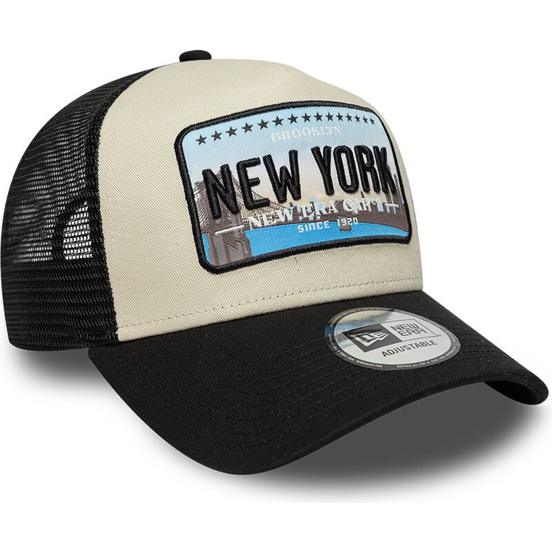 kasketter-buet-sort-snapback-a-frame-license-plate-fra-new-york-af-new-era kasketter-buet-sort-snapback-a-frame-license-plate-fra-new-york-af-new-era