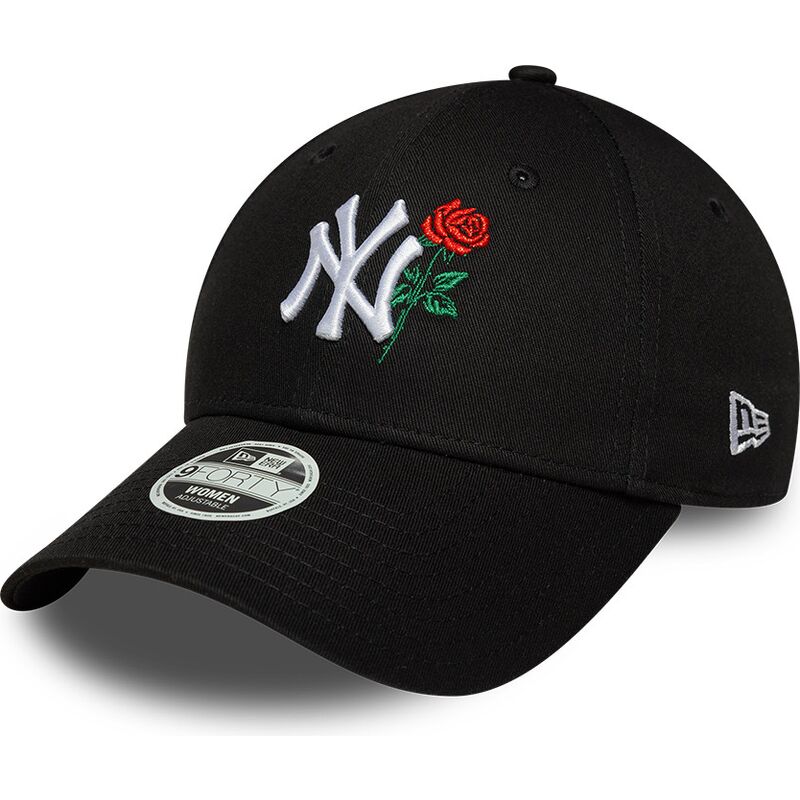 kasketter-buet-sort-justerbar-rem-9forty-flower-icon-fra-new-york-yankees-mlb-af-new-era