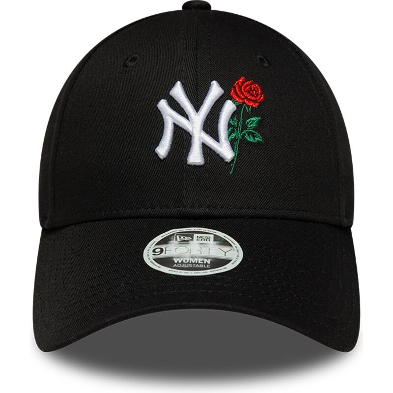 kasketter-buet-sort-justerbar-rem-9forty-flower-icon-fra-new-york-yankees-mlb-af-new-era