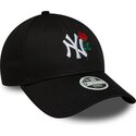 kasketter-buet-sort-justerbar-rem-9forty-flower-icon-fra-new-york-yankees-mlb-af-new-era