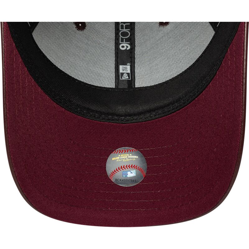 kasketter-buet-brun-snapback-9forty-m-crown-pu-diamante-fra-new-york-yankees-mlb-af-new-era