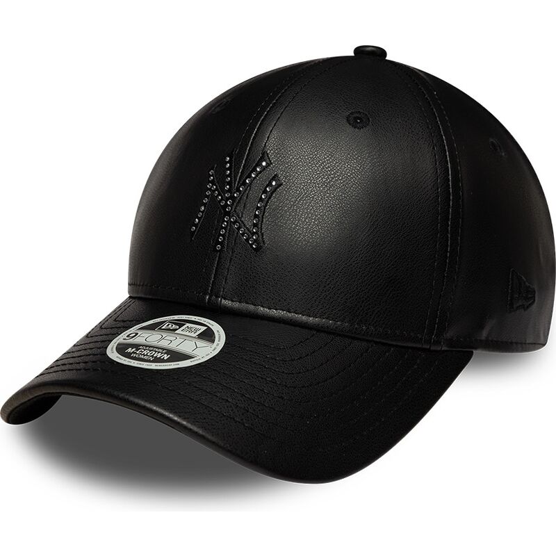 kasketter-buet-sort-snapback-9forty-m-crown-pu-diamante-fra-new-york-yankees-mlb-af-new-era kasketter-buet-sort-snapback-9forty-m-crown-pu-diamante-fra-new-york-yankees-mlb-af-new-era
