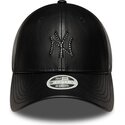 kasketter-buet-sort-snapback-9forty-m-crown-pu-diamante-fra-new-york-yankees-mlb-af-new-era