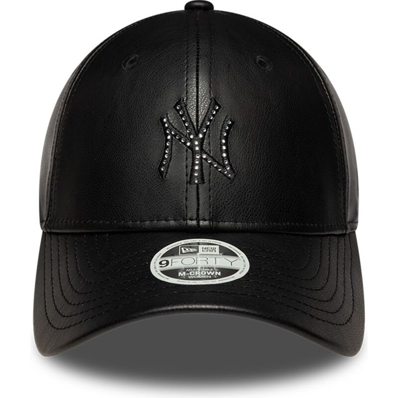 kasketter-buet-sort-snapback-9forty-m-crown-pu-diamante-fra-new-york-yankees-mlb-af-new-era kasketter-buet-sort-snapback-9forty-m-crown-pu-diamante-fra-new-york-yankees-mlb-af-new-era