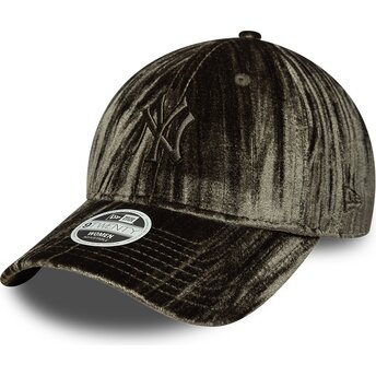 Kasketter buet grøn justerbar rem 9TWENTY Velour fra New York Yankees MLB af New Era