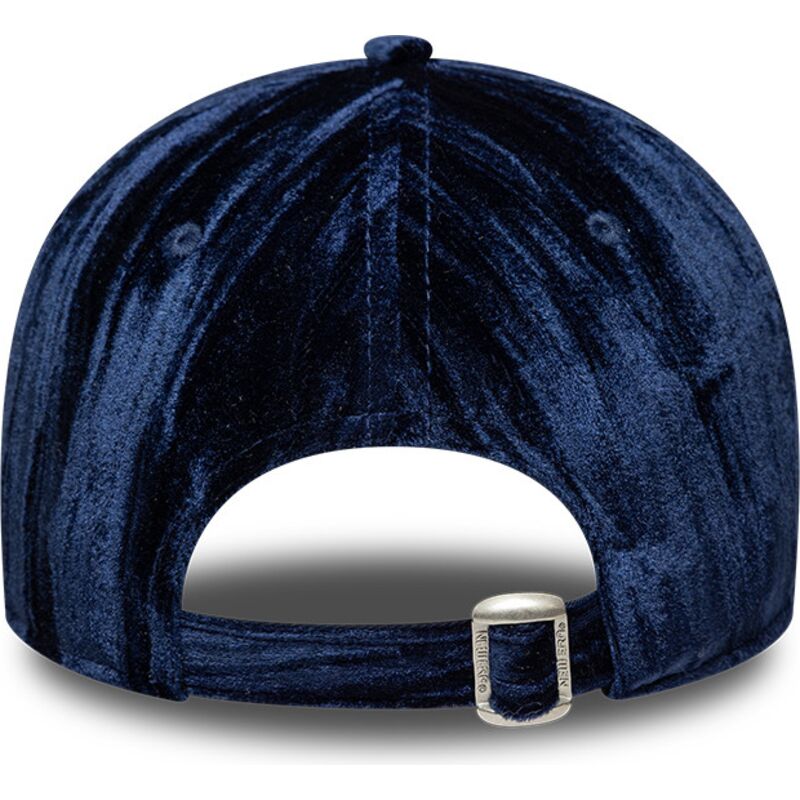 kasketter-buet-marinebla-justerbar-rem-9twenty-velour-fra-los-angeles-dodgers-mlb-af-new-era