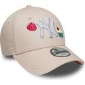 kasketter-buet-lyserod-justerbar-rem-til-barn-9forty-food-icon-cupcake-fra-new-york-yankees-mlb-af-new-era