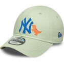 kasketter-buet-gron-justerbar-rem-til-barn-9forty-dino-icon-fra-new-york-yankees-mlb-af-new-era