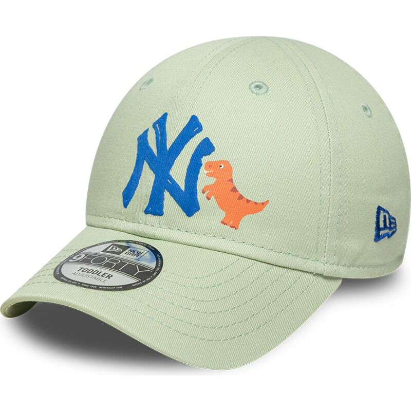 kasketter-buet-gron-justerbar-rem-til-barn-9forty-dino-icon-fra-new-york-yankees-mlb-af-new-era