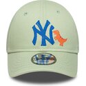 kasketter-buet-gron-justerbar-rem-til-barn-9forty-dino-icon-fra-new-york-yankees-mlb-af-new-era