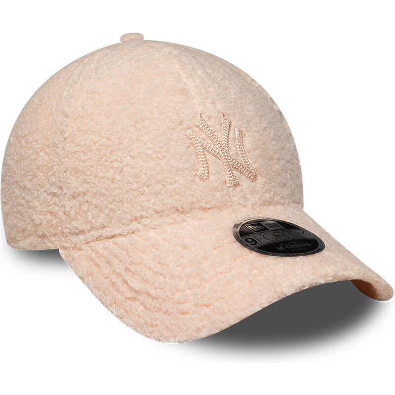 kasketter-buet-lyserod-snapback-til-barn-rosa-9forty-m-crown-winter-borg-fra-new-york-yankees-mlb-af-new-era