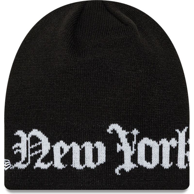huer-sort-knit-skully-wordmark-fra-new-york-yankees-mlb-af-new-era