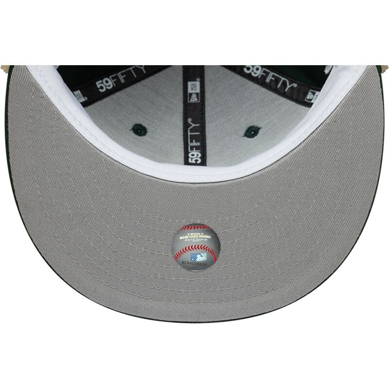 kasketter-flad-gron-tilpasset-59fifty-dogear-world-series-fra-oakland-athletics-mlb-af-new-era